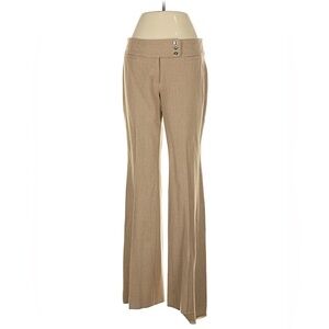 White House Black Market Tan Boot-Cut Dress Pants